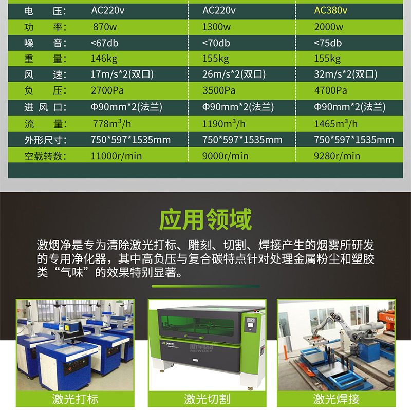 激光切割煙塵凈化器XL-1200